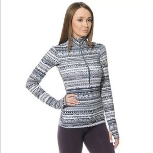 Nike Size L Half Zip Long Sleeve Athletic Top